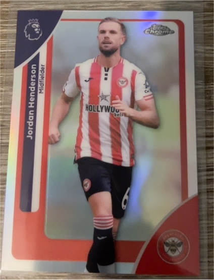 2025-26 Topps Chrome Premier League EPL #39 Jordan Henderson — front