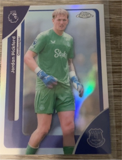 2026 Topps Chrome Premier League #84 Jordan Pickford — front