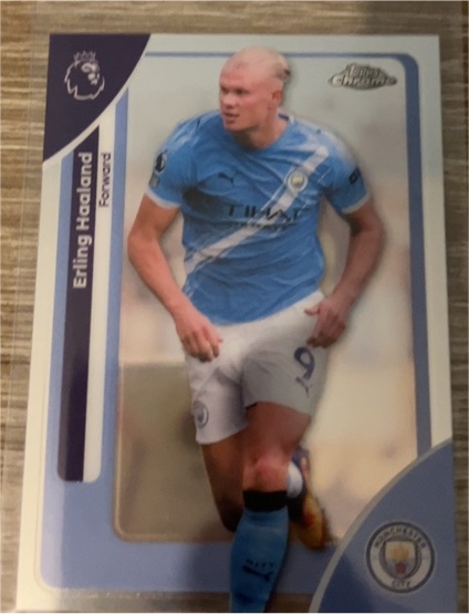 2026 Topps Chrome Premier League #125 Erling Haaland — front