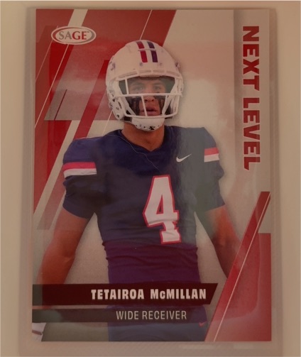 2025 Sage Next Level #93 Tetairoa McMillan — front