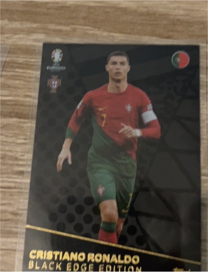 2024 Topps Match Attax UEFA Euro Black Edge Edition #BE7 Cristiano Ronaldo — front
