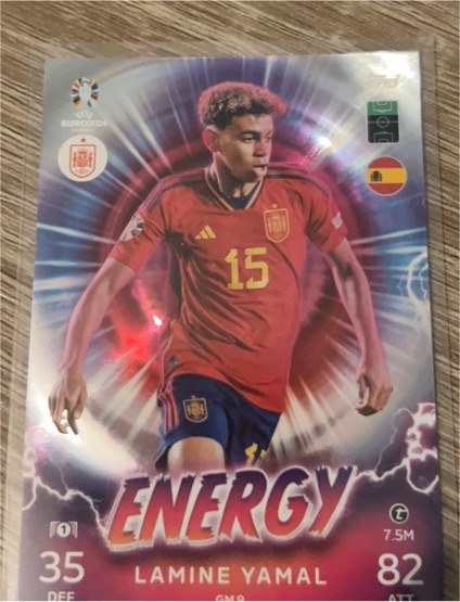 2024 Topps Match Attax UEFA Euro #GM9 Lamine Yamal Energy — front