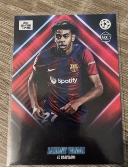 2023 Topps UEFA Club Showtime Lamine Yamal — front