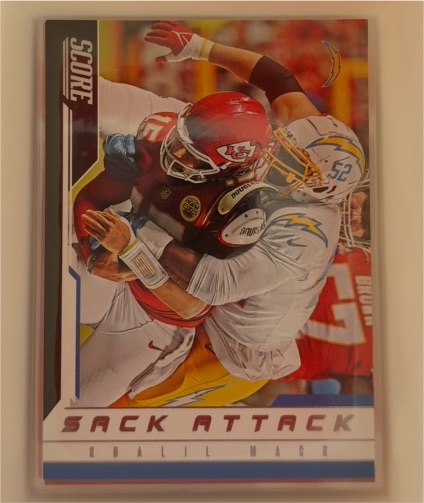 2023 Panini Score #14 Khalil Mack Sack Attack — front