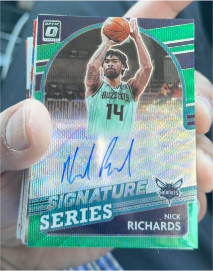 2021-22 Panini Donruss Optic Signature Series #SS-NRS Nick Richards — front