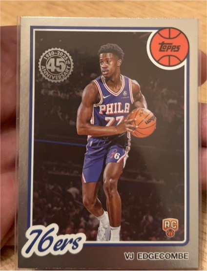 2025-26 Topps 45th Anniversary #80BK-96 VJ Edgecombe — front