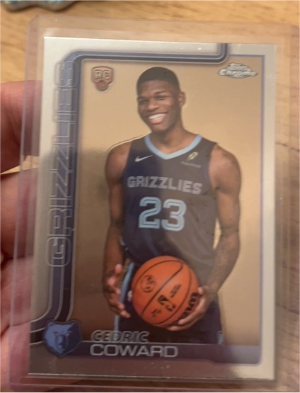 2025-26 Topps Chrome #261 Cedric Coward — front