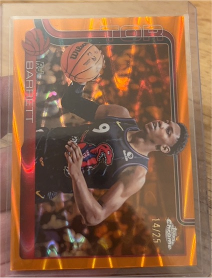 2025-26 Topps Chrome #225 RJ Barrett — front