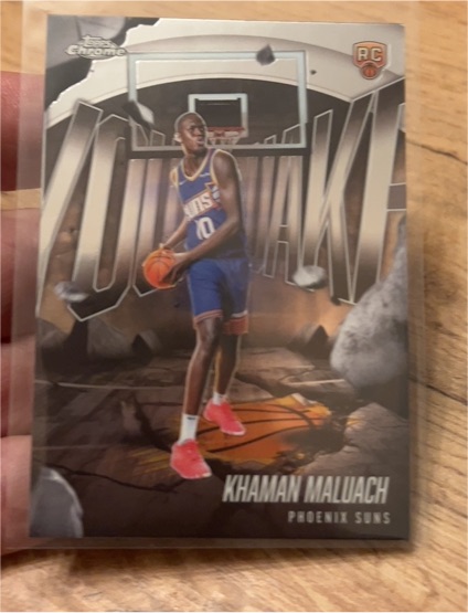 2025-26 Topps Chrome #YQ-10 Khaman Maluach Youthquake Rookie Phoenix Suns — front