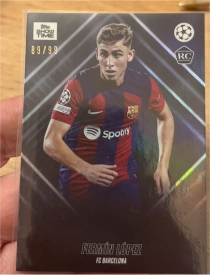 2023-24 Topps Showtime UEFA Club Competitions #NNO Fermín López — front