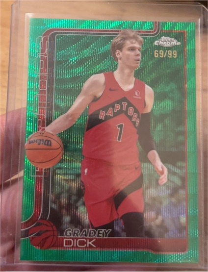 2025-26 Topps Chrome #214 Gradey Dick — front