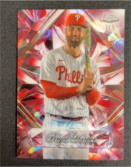 2025 Topps Chrome Sapphire Selections #1/5 Bryce Harper — front