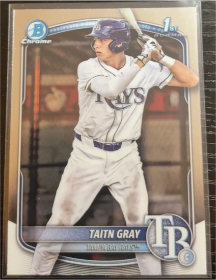 2025 Bowman Draft Chrome #BDC-7 Taitn Gray — front