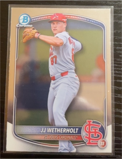 2025 Bowman Draft Chrome #BDC-145 JJ Wetherholt — front