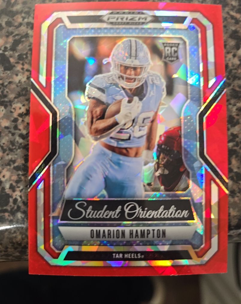 2025 Panini Prizm Draft Picks #13 Omarion Hampton Student Orientation — front
