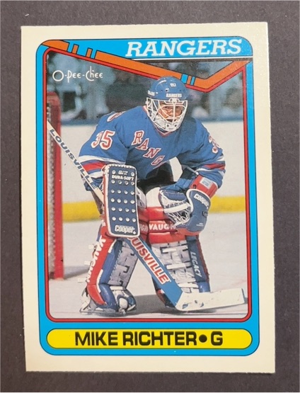 1990-91 O-Pee-Chee #330 Mike Richter — front