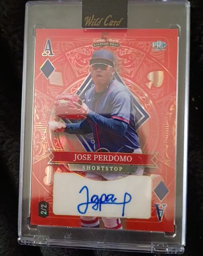 2024 Wild Card 5 Card Draw #2 Jose Perdomo — front