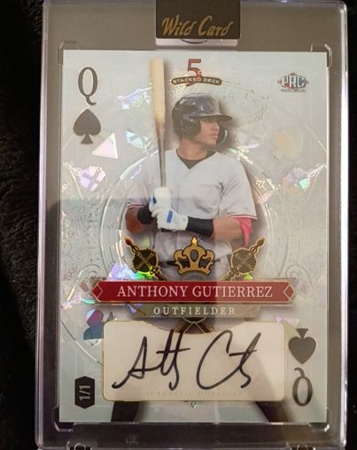 2024 Wild Card 5 Card Draw #5 Anthony Gutierrez — front