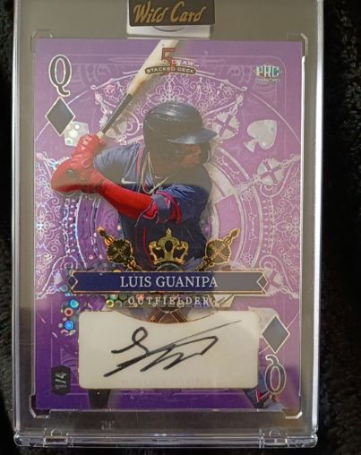 2024 Wild Card 5 Card Draw Stacked Deck #Q Luis Guanipa — front