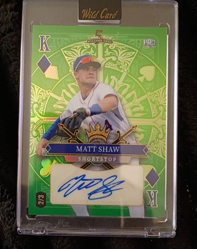 2024 Wildcard 5 Card Draw Stacked Deck #2/3 Matt Shaw — front