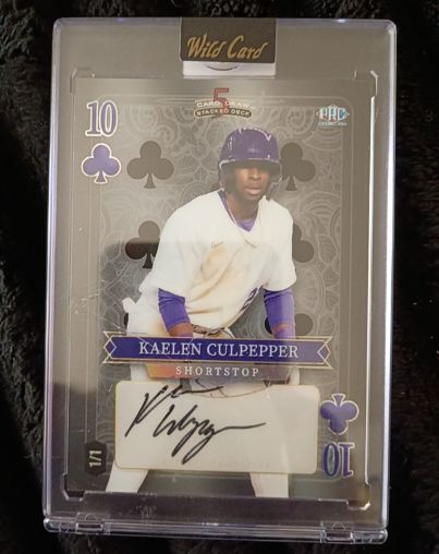2024 Wild Card Stacked Deck #10 Kaelen Culpepper — front