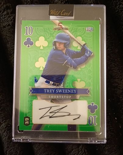 2024 Wild Card 5 Card Draw Stacked Deck Trey Sweeney #3 — front