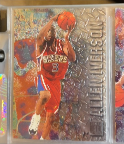 1996-97 Fleer Metal #201 Allen Iverson Rookie Card — front