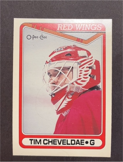 1990-91 O-Pee-Chee #430 Tim Cheveldae — front