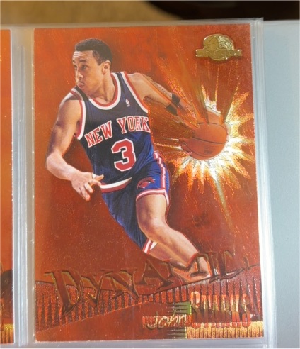 1995-96 SkyBox Premium Dynamic #D8 John Starks — front