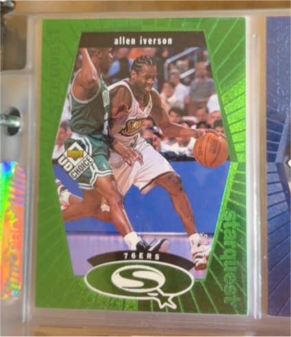 1998-99 Upper Deck UD Choice Starquest #SQ20 Allen Iverson — front