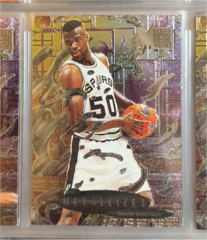 1996-97 Fleer Metal #230 David Robinson — front