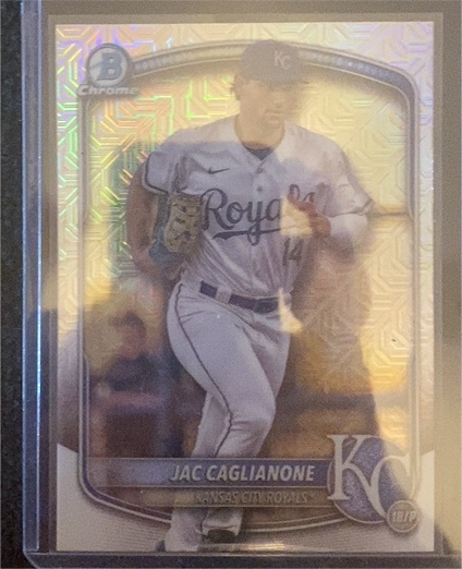 2025 Bowman Chrome #BCP-103 Jac Caglianone — front