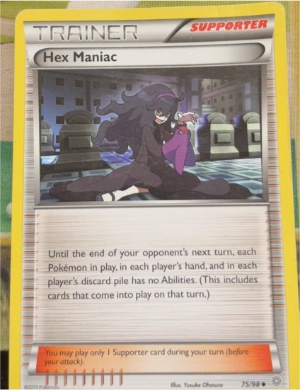 2015 Pokémon XY Ancient Origins #75 Hex Maniac — front