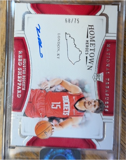 2023-24 Panini National Treasures Hometown Heroes #HH-RS Reed Sheppard — front