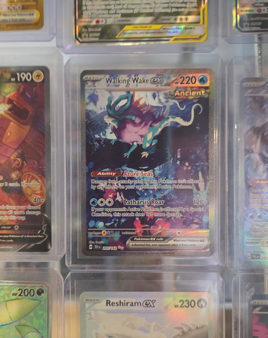 2024 Pokémon TCG Temporal Forces #205 Walking Wake EX — front