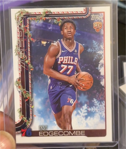 2025-26 Topps Holiday #H163 VJ Edgecombe — front