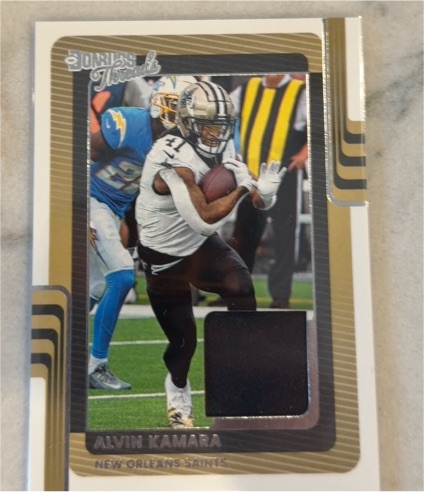 2025 Panini Donruss Threads #DTH-AKA Alvin Kamara — front