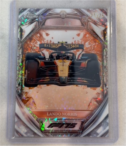 2025 Topps Chrome F1 #D75-25 Lando Norris — front