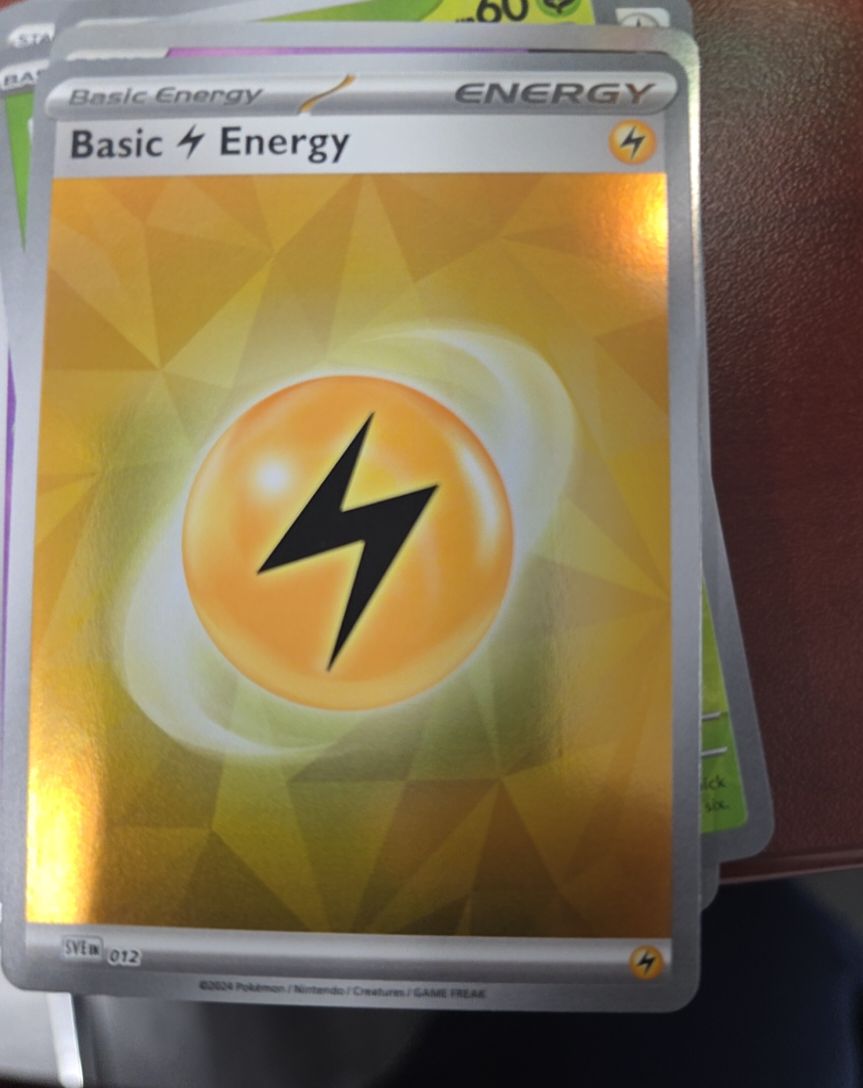 2024 Pokémon SVE #012 Basic Lightning Energy — front