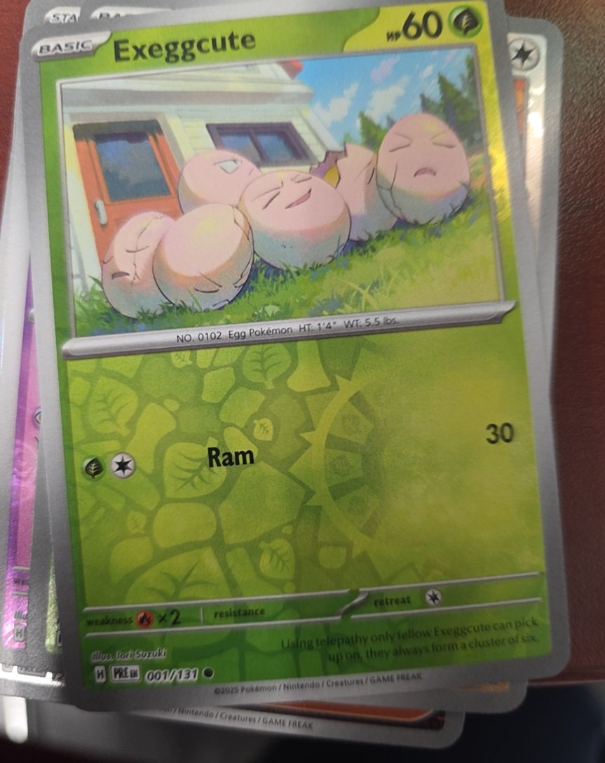 2025 Pokémon SV: Prismatic Evolutions #001 Exeggcute — front