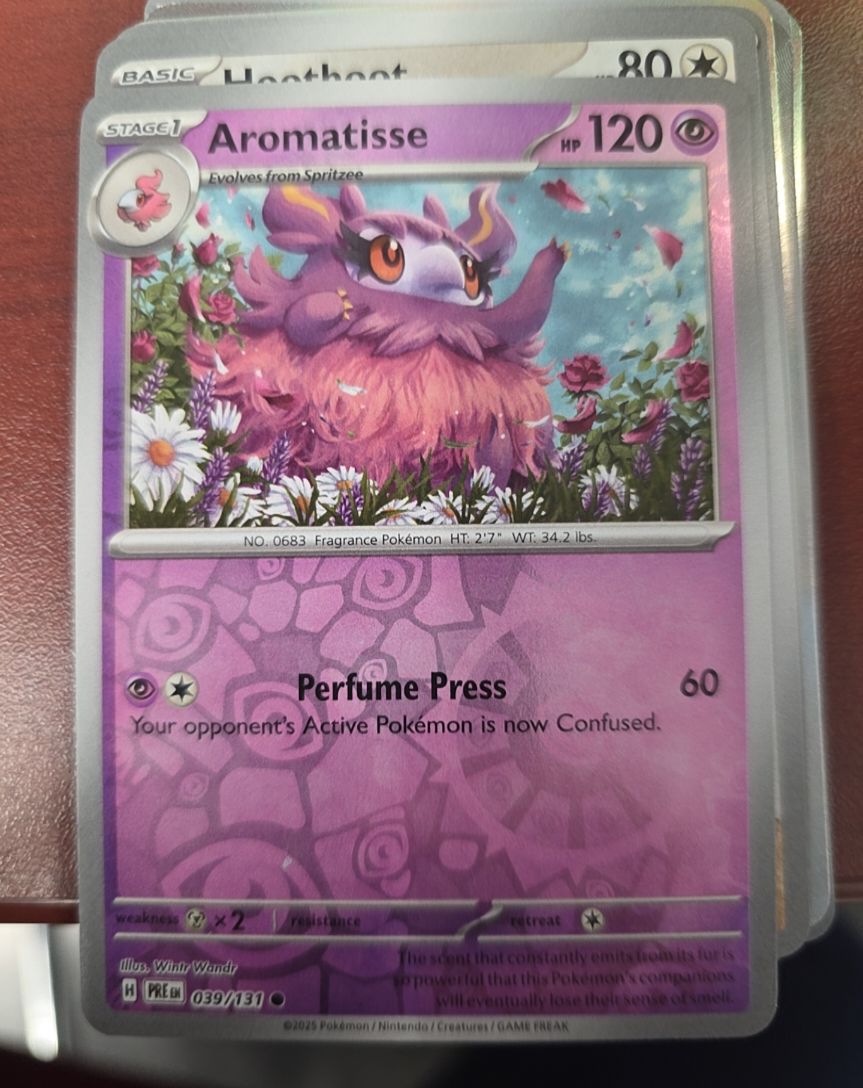 2025 Pokemon TCG Prismatic Evolutions #039 Aromatisse — front