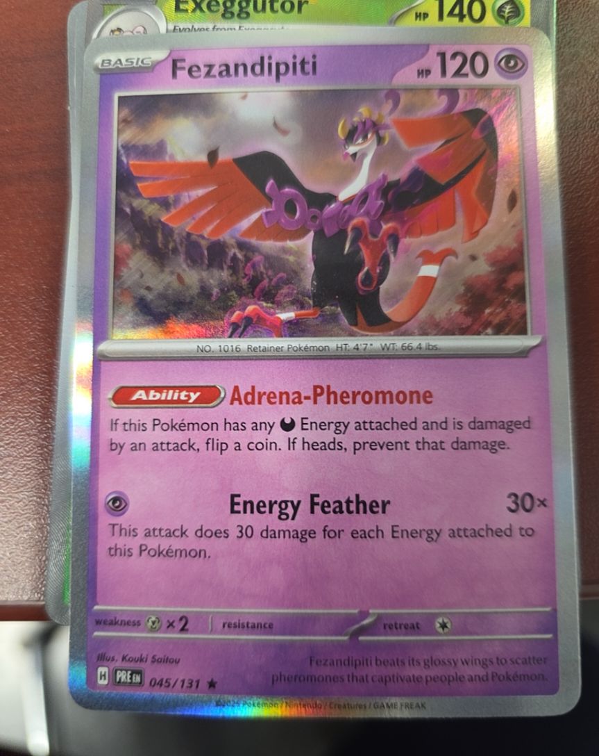 2024 Pokemon Prismatic Evolutions #045 Fezandipiti — front