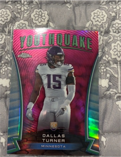 2024 Topps Chrome Youthquake #Y-6 Dallas Turner — front