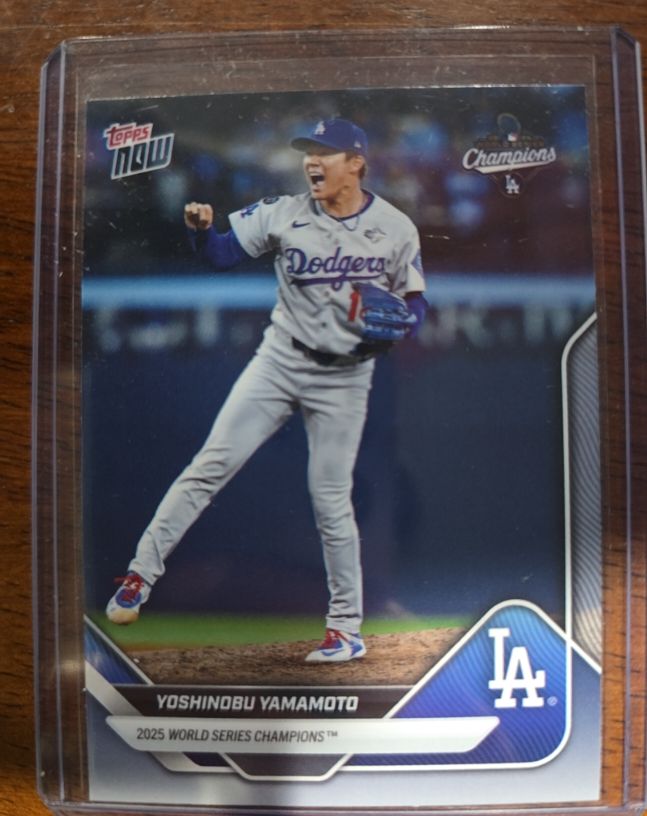 2025 Topps Now #WS-10SP Yoshinobu Yamamoto — front