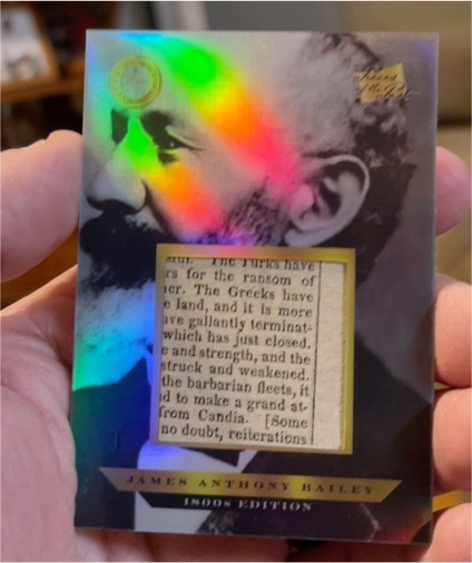 2024 Pieces of the Past 1800's Relic James Anthony Bailey — front