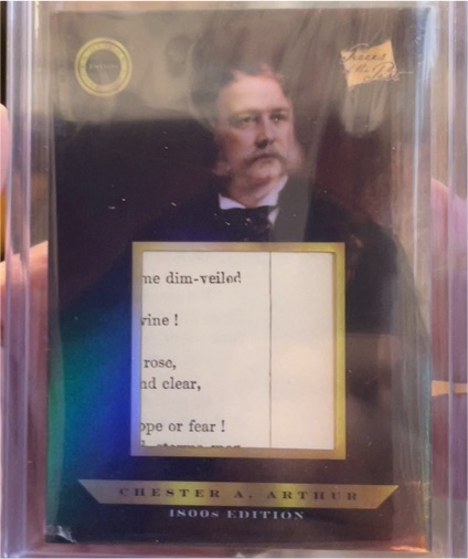 2024 Pieces of the Past 1800s Edition #136 Chester A. Arthur — front