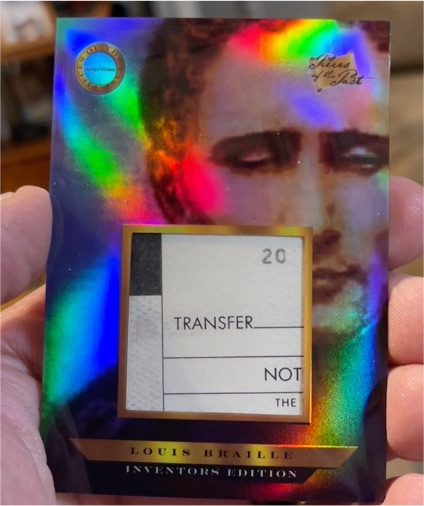 2025 Pieces of the Past Inventors Edition #513 Louis Braille — front