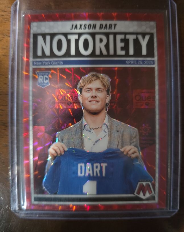 2025 Panini Mosaic #11 Jaxson Dart Notoriety — front