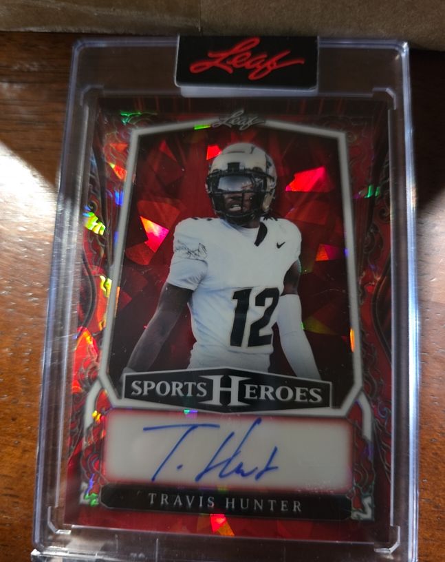 2025 Leaf Sports Heroes #BA-TH3 Travis Hunter — front