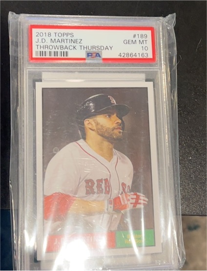 2018 Topps #189 J.D. Martinez — front